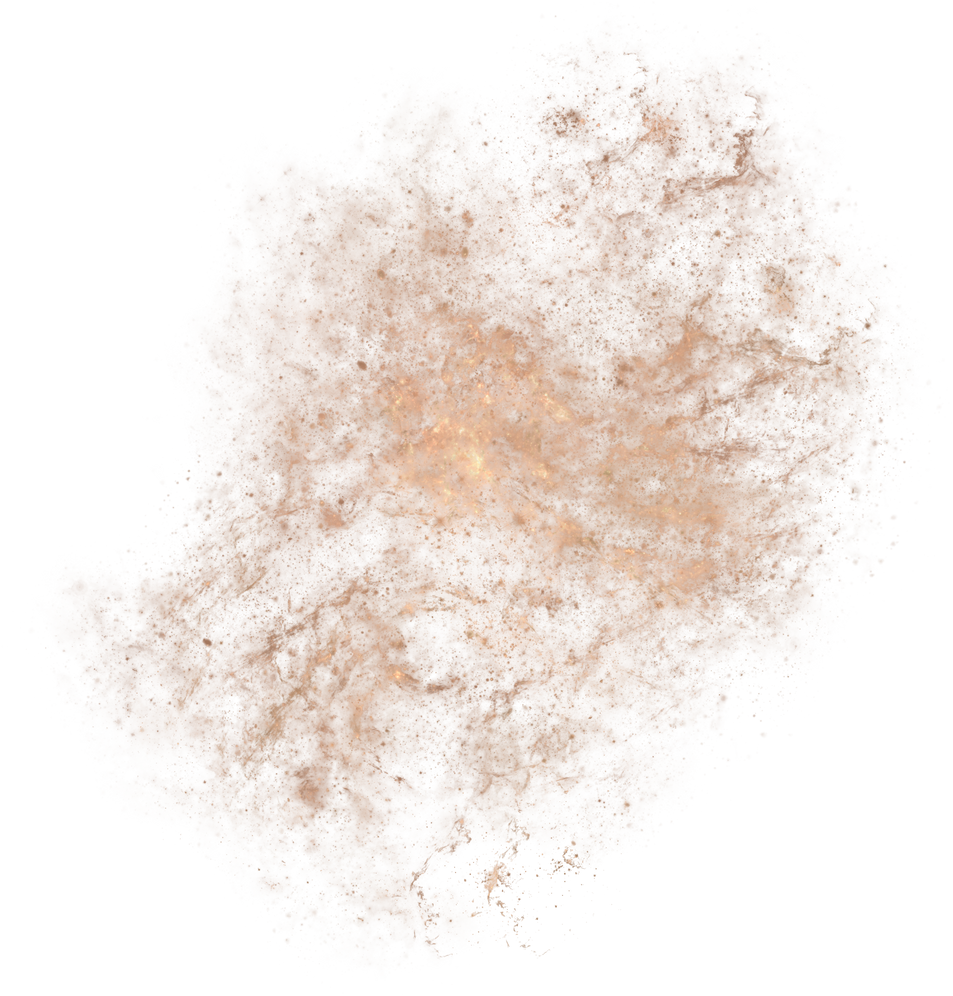Gold Abstract Magical Galaxy Overlay
